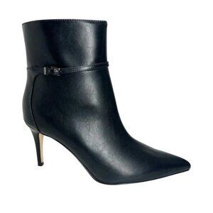 Calvin Klein Womens Vivera Black Buckle Booties 10M-MSRP $149